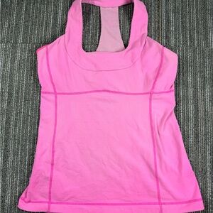 Lululemon Scoop Neck Racerback Athletic Tank Top with Built in Bra